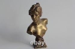 Emmanuel VILLANIS Buste Femme Diane Art Nouveau (63787)