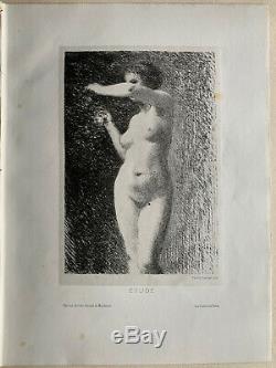 Fantin Latour Gravure Lithographie Etude De Femme Nue Nu