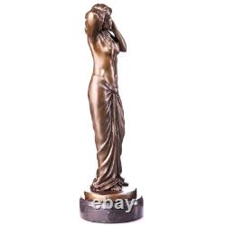 Figurine belle femme nue fait de bronze de style Art nouveau signée