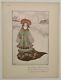 G. De Feure Aquarelle Décorative Vers 1900 Estampe En Couleur Art Nouveau Femme