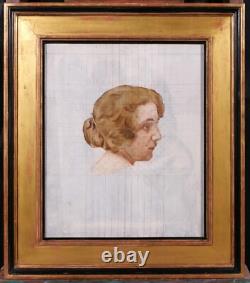 Gaston La Touche tableau portrait femme Art Nouveau