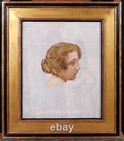 Gaston La Touche tableau portrait femme Art Nouveau