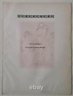 Gaston Noury Que les callipyges. 1898 Estampe en couleur Art Nouveau Femme