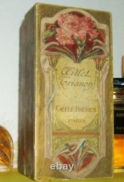 Gellé Frères Coffret Art Nouveau relief parfum Oillet Trianon très bon état