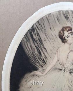 Gravure Eau Forte Art Nouveau Carle Dupont Portrait Femme Danseuse 1910 Numéroté