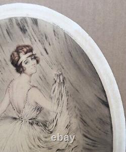 Gravure Eau Forte Art Nouveau Carle Dupont Portrait Femme Danseuse 1910 Numéroté