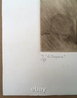 Gravure Léa Lafugie Portrait Erotique Femme Danse Tango Tangeuse 1914 7/50