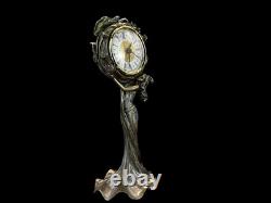 Horloge Art Nouveau Originale Avec La Femme Véronese (an10085a4)