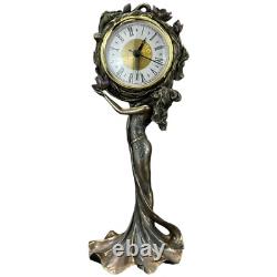 Horloge Art Nouveau Originale Avec La Femme Véronese (an10085a4)