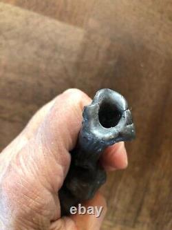 JOLI PETIT SOLIFLORE EN ÉTAIN, ANSE FEMME NUE, ART NOUVEAU signé C de FRANOZ