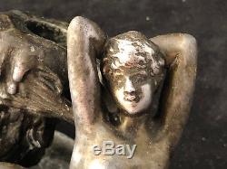 JOUANT Jules 1860 1921 La Captive Femme Libellule Nue Bougeoir Art Nouveau