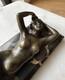 Jeune Femme, Bronze Signé Alexandre Auguste Caron. Art Nouveau