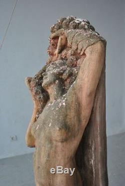 Jeune femme nue époque 1900 style Art nouveau sculpture