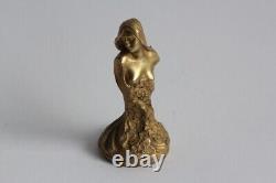 LOISEAU-ROUSSEAU Sceau bronze Femme Art Nouveau (63202)