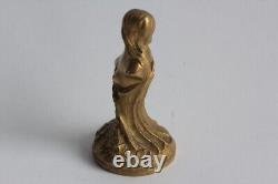 LOISEAU-ROUSSEAU Sceau bronze Femme Art Nouveau (63202)