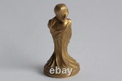 LOISEAU-ROUSSEAU Sceau bronze Femme Art Nouveau (63202)