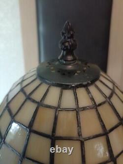 Lampe Tiffany Chapeau Ancien Pied Femme Style Art Nouveau