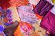 Lot En Gros De 5 Pcs Lourd Banarasi Brocart Saree Art Soie Vintage Sari Tissu