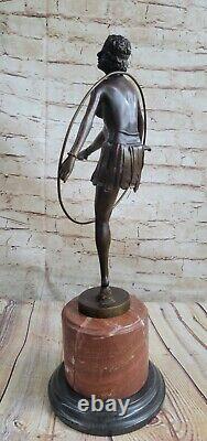 Main Bronze Sculpture Femme Décor Maison Nouveau Art Alonzo Signe Figurine Chair