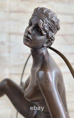 Main Bronze Sculpture Femme Décor Maison Nouveau Art Alonzo Signe Figurine Chair