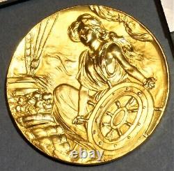 Médaglia, Femme Art Nouveau ESPOSIZIONE ITALIANA COPENAGHEN 1908 FIRENZE, Medal