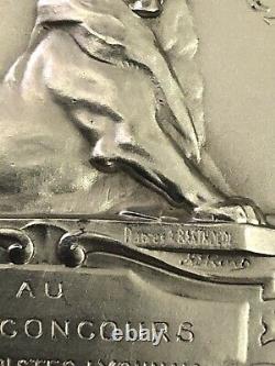 Medaille En Argent Art Deco Nouveau Femme Par Bottee Lyon Medal