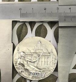 Médaille En Argent Par Greber Femme Nue Art Deco Nouveau Medal Silver