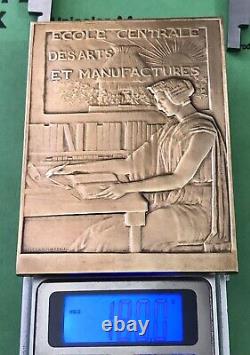 Médaille Plaque En Bronze Lamourdedieu Femme Art Nouveau Medal