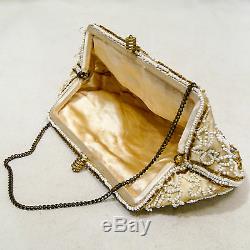 Minaudière Sac De Soirée Art Nouveau Perles Beaded Evening Bag Circa 1910