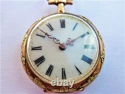 Montre De Col Pendentif Or 18k Art Nouveau Gold Watch Orologio D'oro Reloj