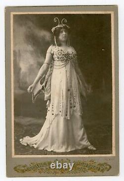 PHOTO Cabinet La femme papillon butterfly woman par Bund à MURECK Art Nouveau