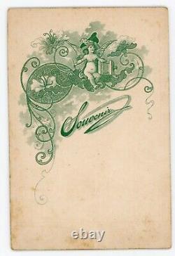 PHOTO Cabinet La femme papillon butterfly woman par Bund à MURECK Art Nouveau