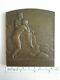 P Lenoir Médaille Plaque En Bronze L'infini Femme 366 Grammes Art Nouveau