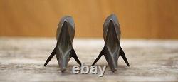Paire de bronze art Nouveau, cocotte art Nouveau, portrait femme art Nouveau