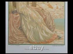 Patten Wilson, Automne -1898- Lithographie, Art Nouveau, Femme, Saisons