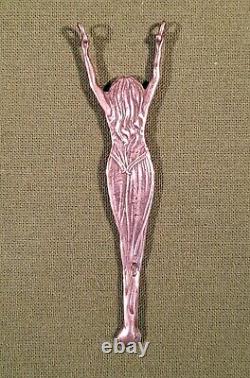 Pendentif Femme en Argent Art Nouveau Cuillère Pour Des Plaisirs Illicites