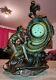 Pendule Art Nouveau Femme à La Harpe By A De Raudery Clock Uhr Reloj Péndulo