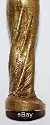 Peter Tereszczuk 1875-1963 cachet sceau bronze femme à la cruche art nouveau