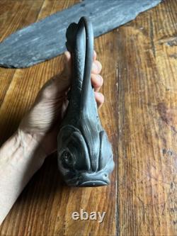 Pichet & Verseuse Etain Art Nouveau Femme Nu & Poisson Signé Garnier