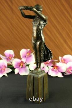Pieds Nus Femme Bronze Sculpture Art Déco Nouveau Fonte Figurine Maison Cadeau