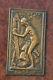 Plaque Bronze Art Nouveau Femme Nue Daniel Dupuis 1900 Nude Woman Jugendstil