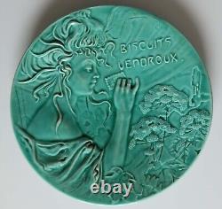 Plat Publicitaire Femme Art Nouveau Georges Dreyfus Parfait Etat