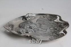 Plat métal argenté WMF Femmes Art Nouveau (63654)