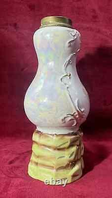 Porcelain Kerosene Lamp Lampe A Essence Petrole Femme Art Nouveau Porcelaine