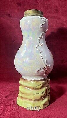 Porcelain Kerosene Lamp Lampe A Essence Petrole Femme Art Nouveau Porcelaine