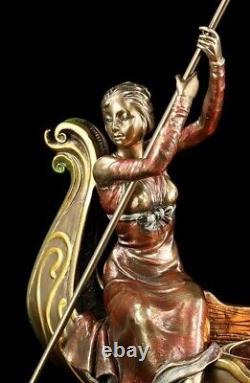 Porte-Bougies Femme En Gondole Déco Figurine Art Nouveau Veronese