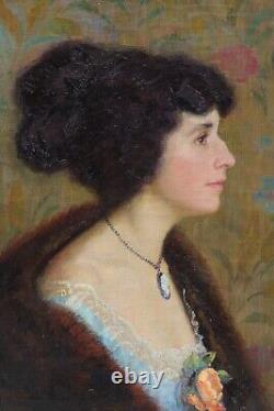 Portrait de femme en profil, 1918. Einar BERGSTEN (1886-1970)