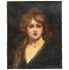Portrait De Jeune Femme époque Art Nouveau
