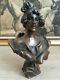 Rare Superbe Ancien Buste Femme Statue En Bronze Signé Villanis Art Nouveau
