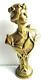 Rare Sculpture Bronze Art Nouveau Jugendstil, Sceau à Cacheter Femme Au Gui